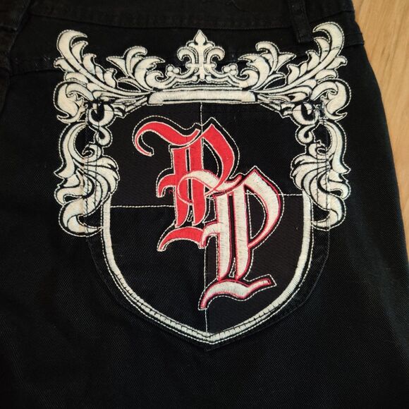 Vtg Pelle Pelle Mens 44x34 Embroidered Pockets Hip Hop Y2K Baggy Jeans Wide Leg - Picture 6 of 14